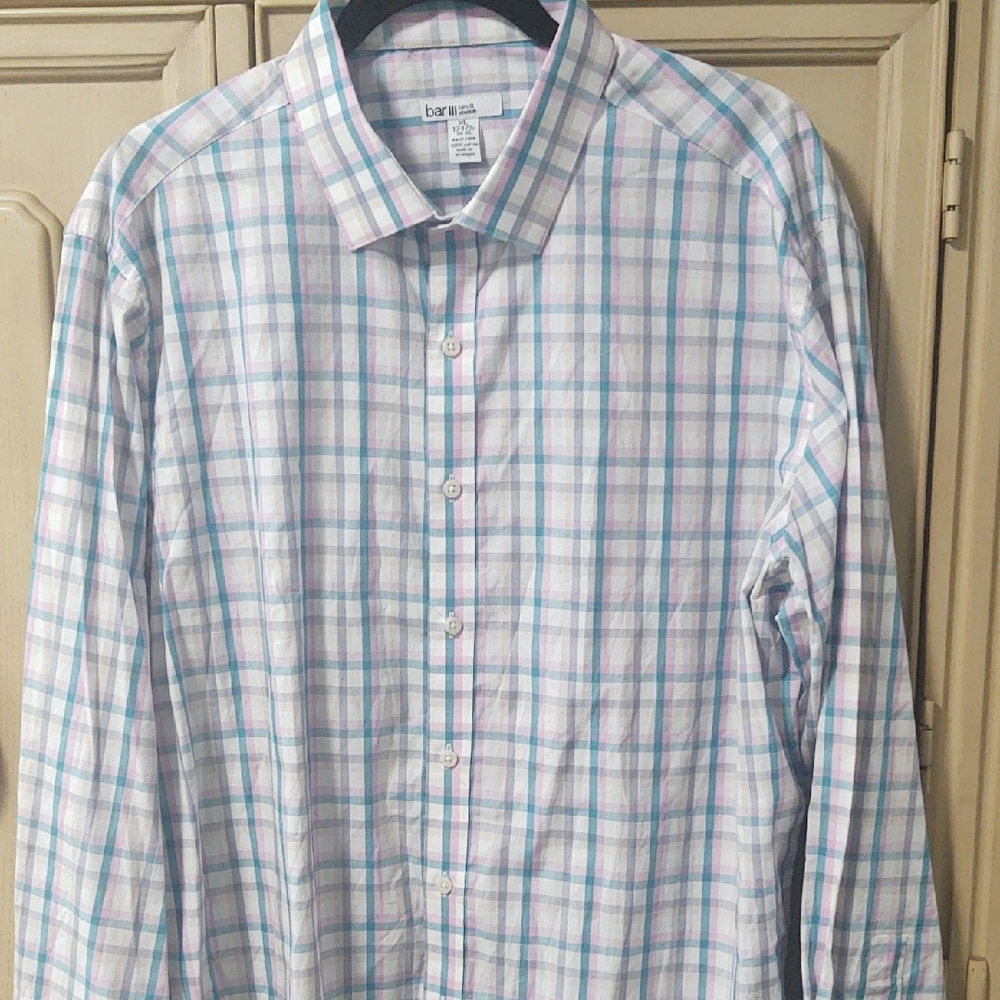 Bar III Men's Pastel Plaid Button-Down Shirt